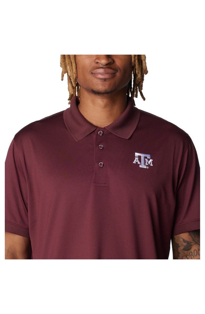 Columbia Men's Columbia Maroon Texas A&M Aggies PFG Tamiami Omni-Shade Polo, Alternate, color, Maroon