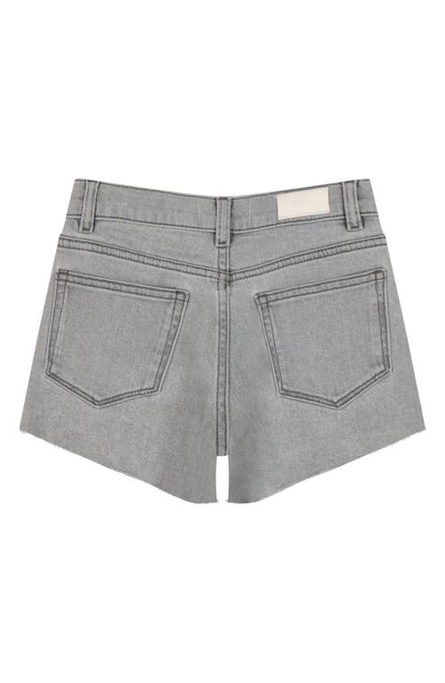 DL1961 DL1961 KIDS' LUCY RAW HEM HIGH WAIST DENIM SHORTS