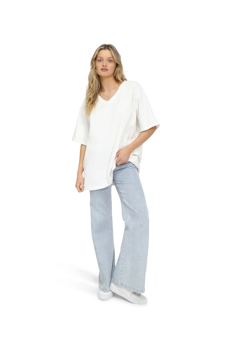 Back To Bloom Oversized T-Shirt, Alternate, color, White