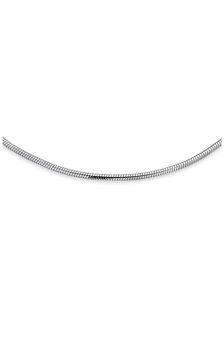 Sterling Silver Snake Chain Anklet, Alternate, color, SILVER