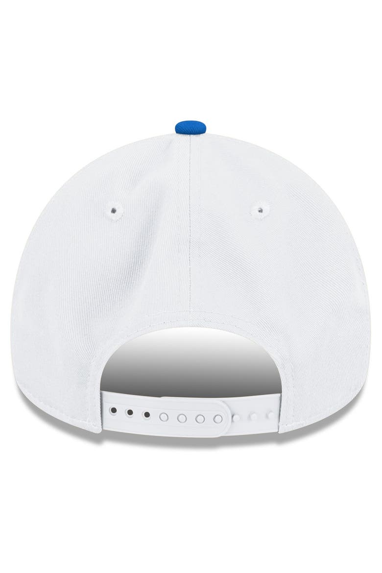 Men's New Era White/Royal Los Angeles Rams Classic Sol Alternate A-Frame 9FORTY Adjustable Hat, Alternate, color, White