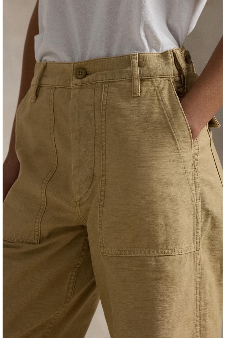 Ricky Cotton Sateen Utility Pants, Alternate, color, KHAKI
