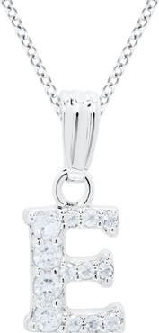 Mignonette White Topaz Pavé Initial Pendant Necklace