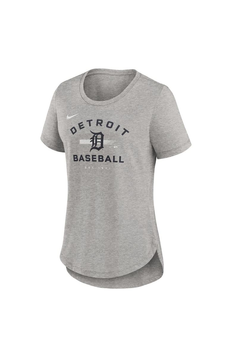 Nike Women's Nike Heather Gray Detroit Tigers Hot Prospect Tri-Blend T-Shirt, Alternate, color, 