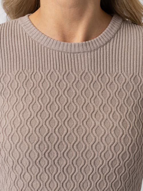 Saint + Sofia Primrose Knit Sweater In Beige