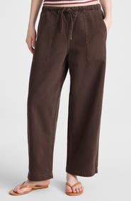 Madewell Pull-On Barrel Leg Airy Denim Utility Pants