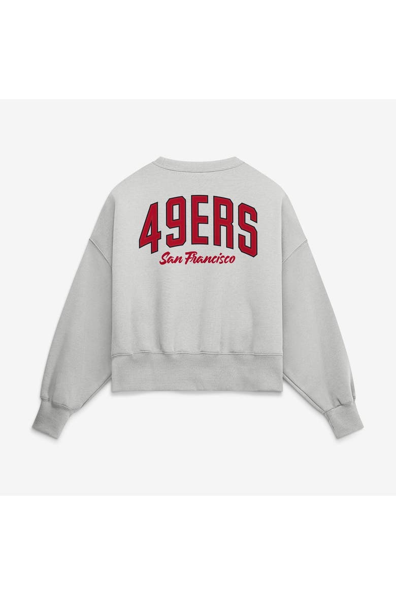Women's Nike  Gray San Francisco 49ers Oversized Primetime Phoenix Fleece Sweatshirt, Alternate, color, Gray