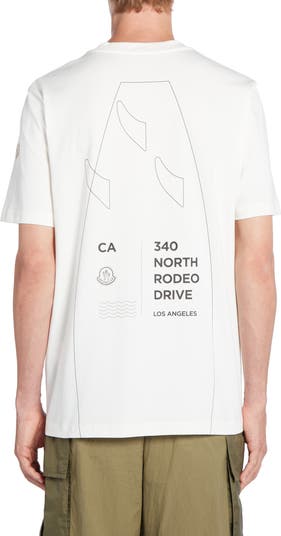 【MONCLER】340 NORTH RODEO DRIVE サーフプリントTシャツ Moncler Rodeo Drive Graphic T-Shirt | Nordstrom