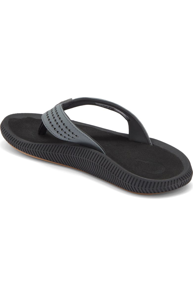 OluKai Ulele Flip Flop, Alternate, color, Dark Shadow / Lava Rock