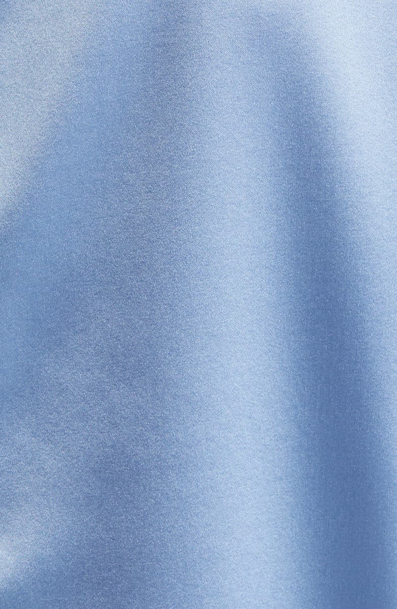 Emporio Armani Silk Satin T-Shirt, Alternate, color, Solid Light/ Pastel Blue