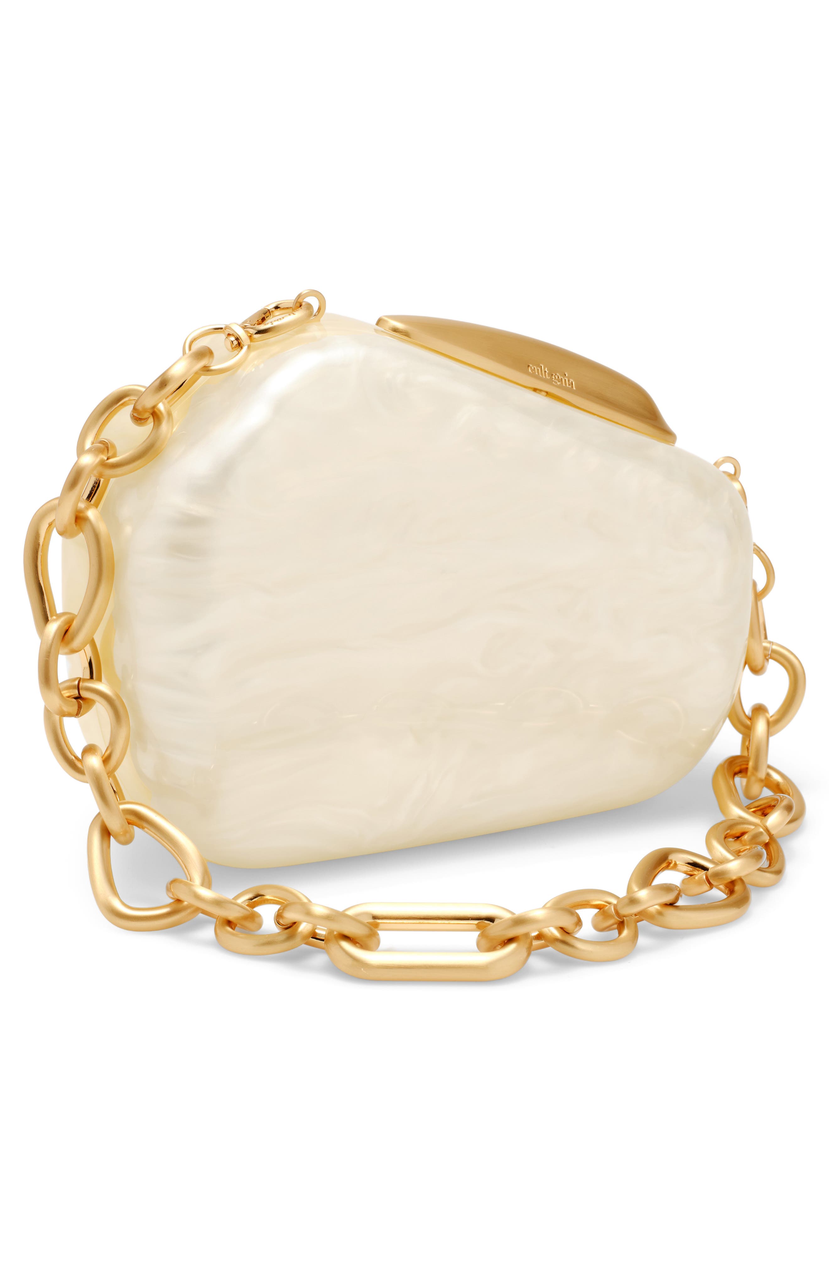 Althea Clutch, Alternate, color, IVORY
