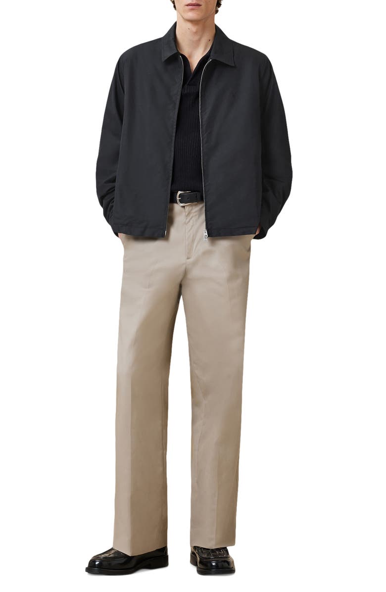 AllSaints Trey Cotton Blend Jacket, Alternate, color, Black