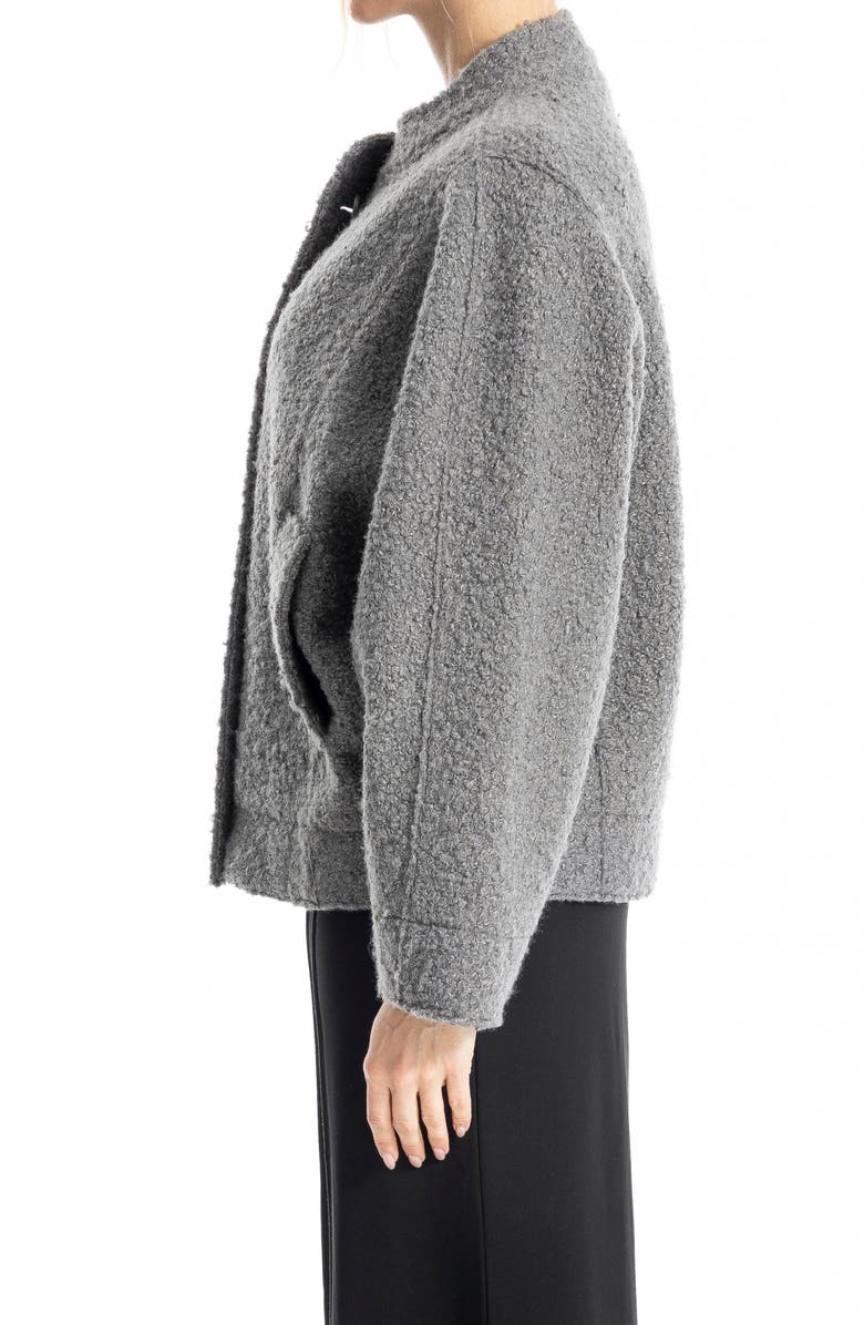 MAX STUDIO High Pile Fleece Jacket, Alternate, color, Grey