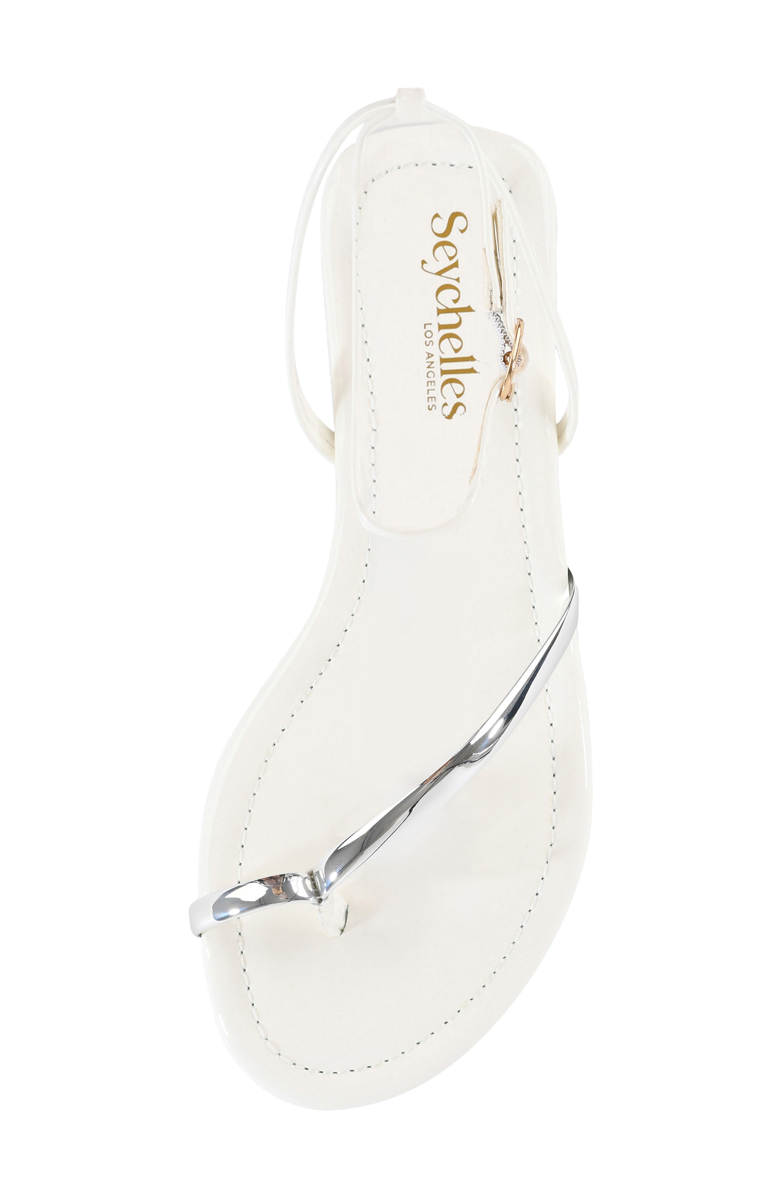 A Little Extra Ankle Strap Sandal, Alternate, color, WHITE