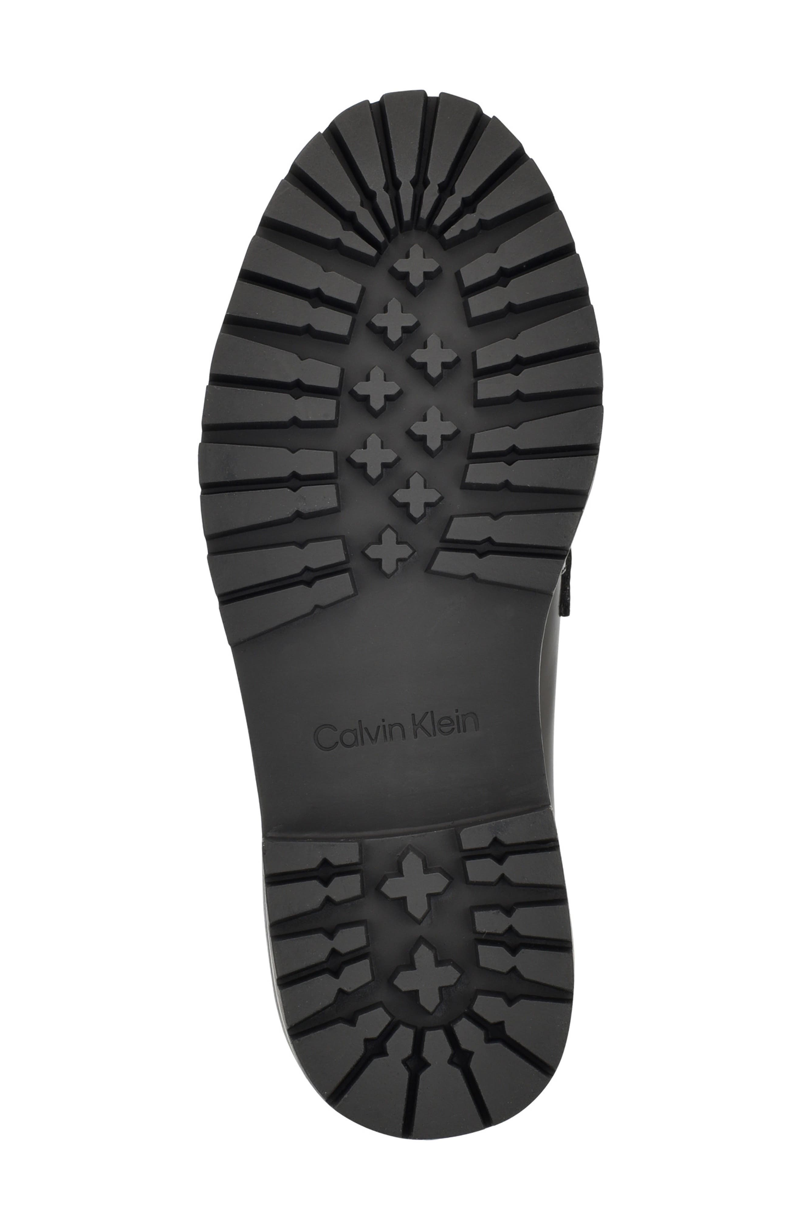 Calvin Klein Grant Lug Sole Penny Loafer, Alternate, color, Black