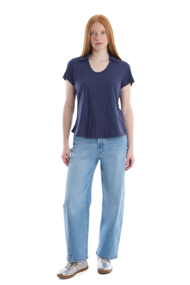 Short Sleeve Polo Tee, Alternate, color, Naval Academy