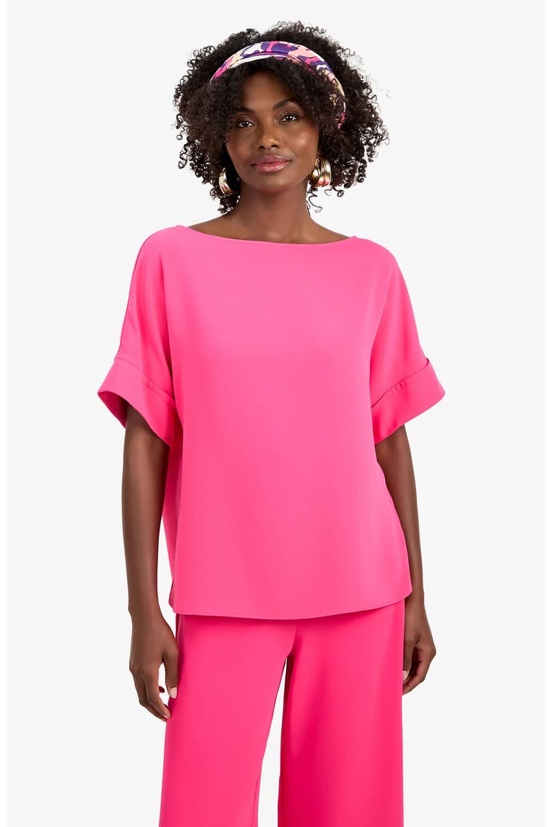 Sofie Georgette Top, Alternate, color, Pitaya Pink