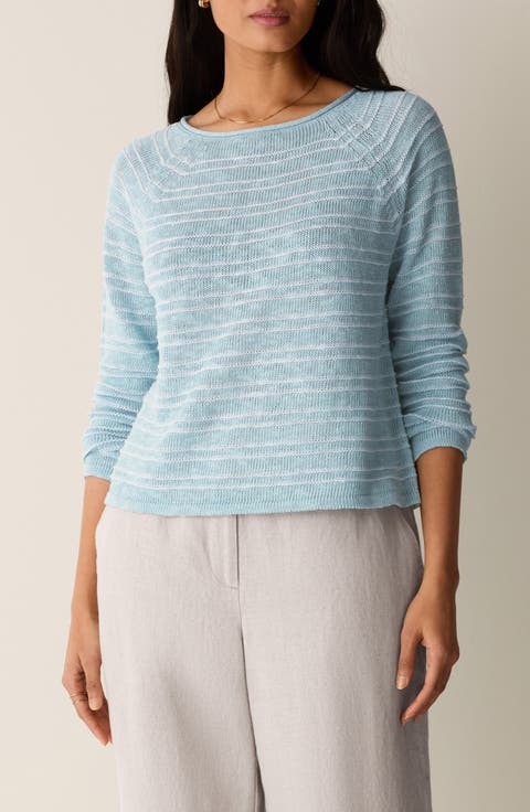 Bateau Neck Stripe Sweater (Regular & Petite)
