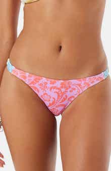 Roxy Tapestry Patchwork Side Tab Bikini Bottoms