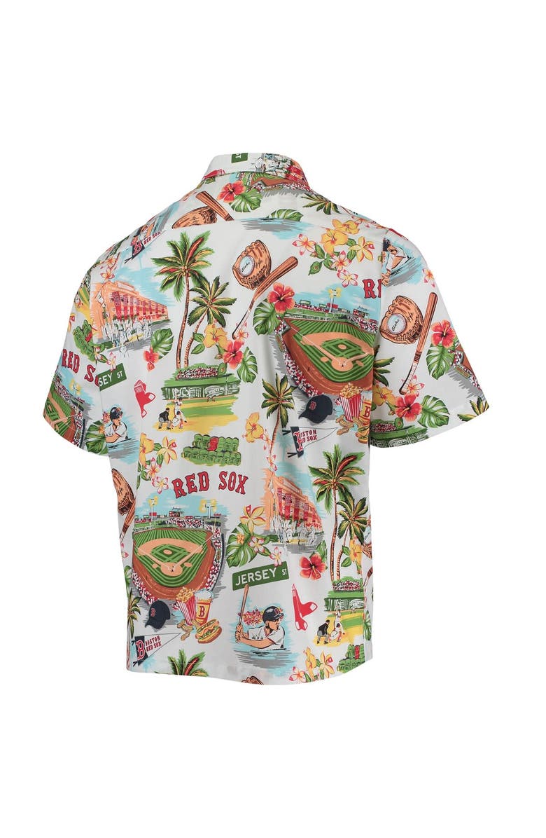 Reyn Spooner Men's Reyn Spooner White Boston Red Sox Scenic Button-Up Shirt, Alternate, color, White