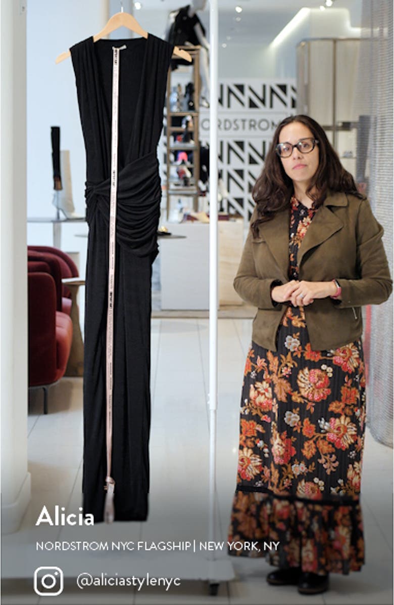 Larelle Plunge Neck Gown, sales video thumbnail