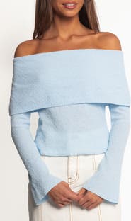 Petal & Pup Rory Off the Shoulder Knit Top
