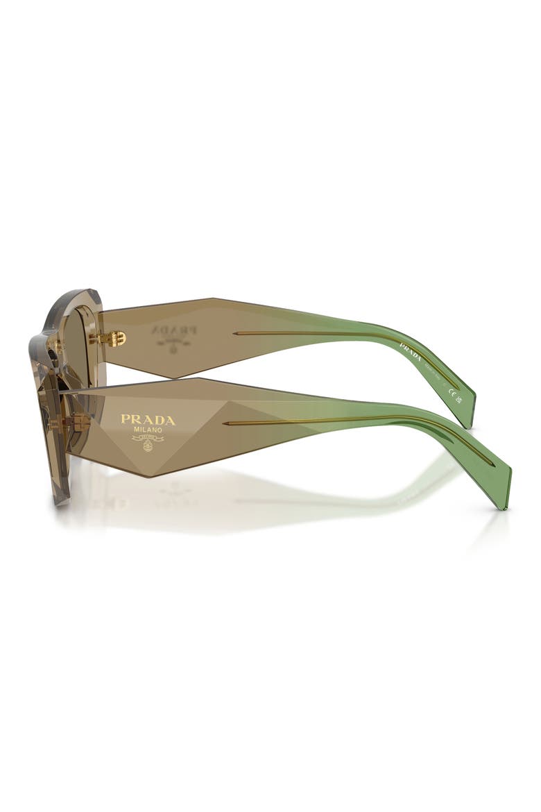 53mm Square Sunglasses, Alternate, color, TERRA / LIGHT BROWN
