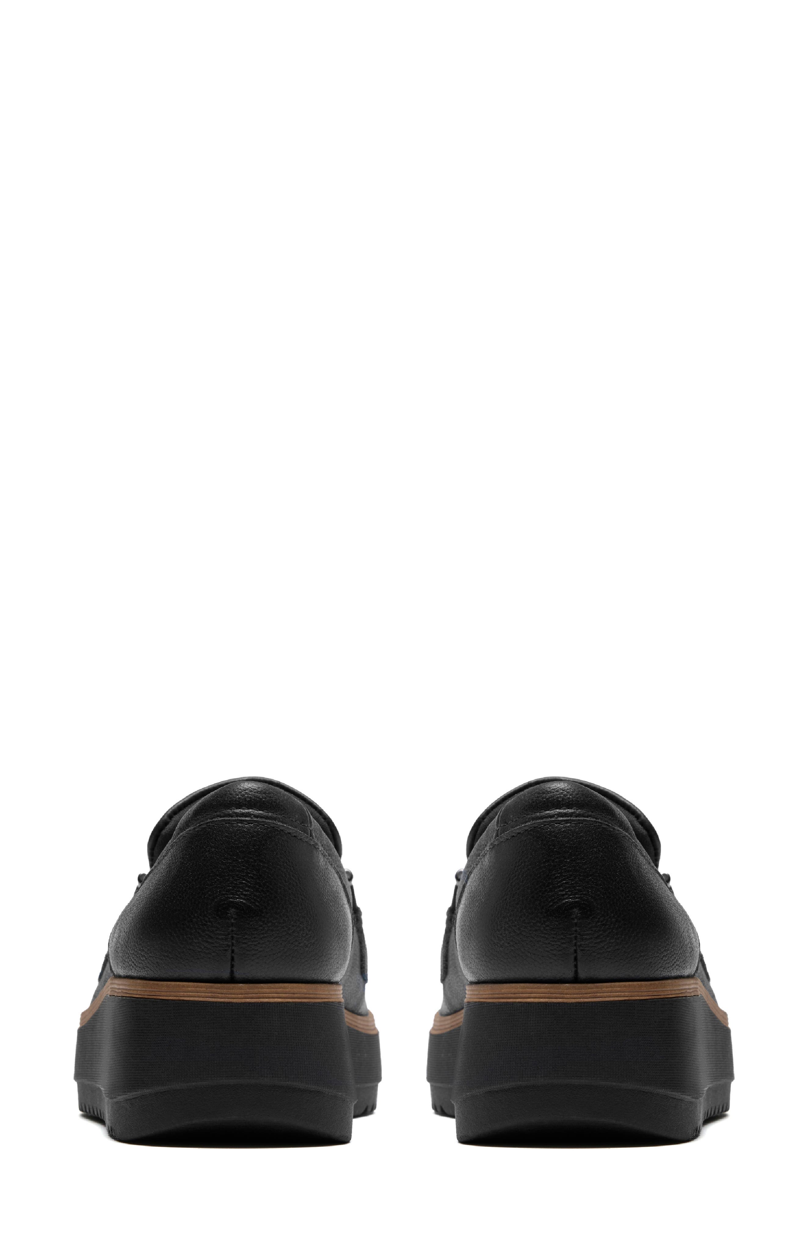 Zylah Erin Wedge Loafer, Alternate, color, BLACK LEATHER