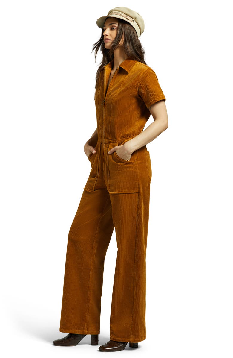 Brixton Stretch Cotton Corduroy Utility Jumpsuit, Alternate, color,