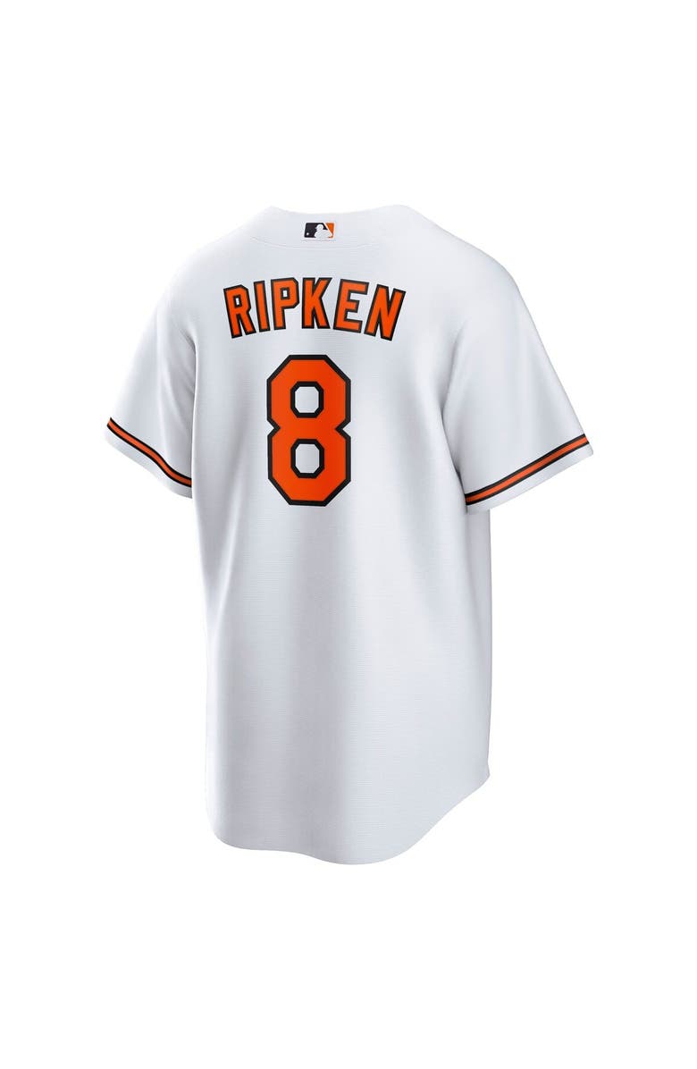 Nike Men's Nike Cal Ripken Jr. White Baltimore Orioles  Throwback Replica Player Jersey, Alternate, color, 