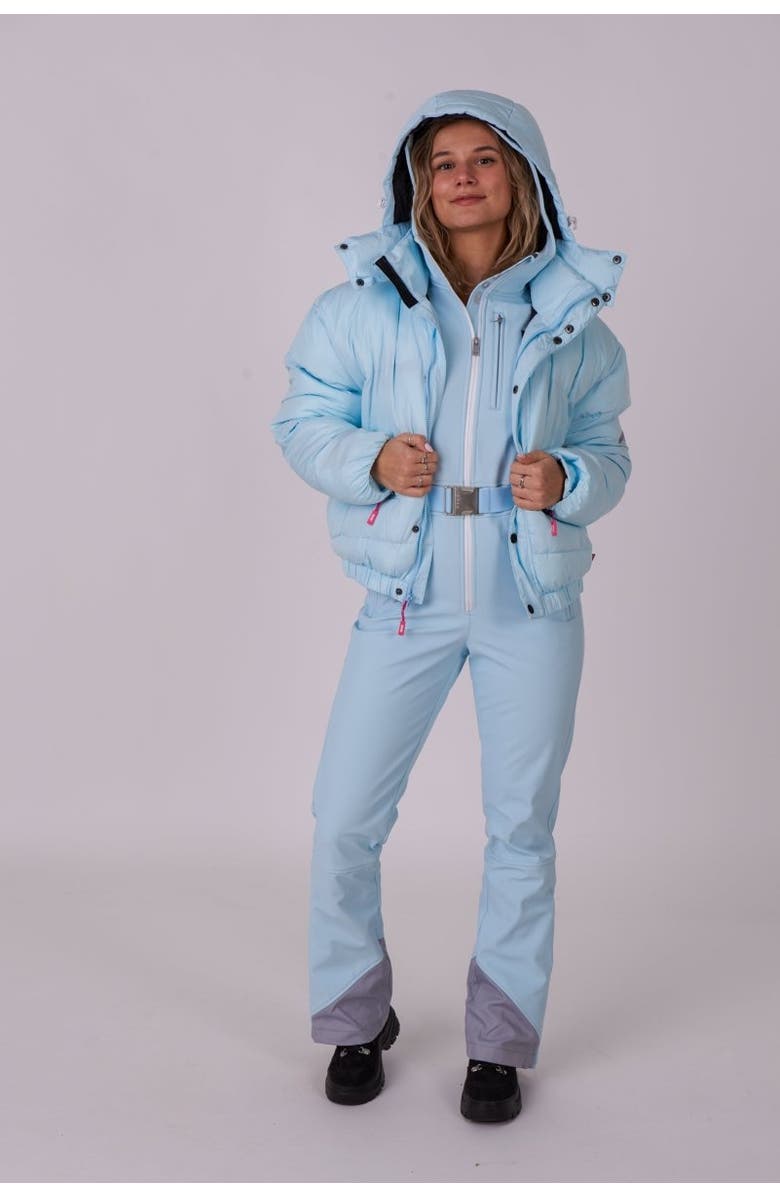 OOSC Chic Ski Suit, Alternate, color, Ice Blue