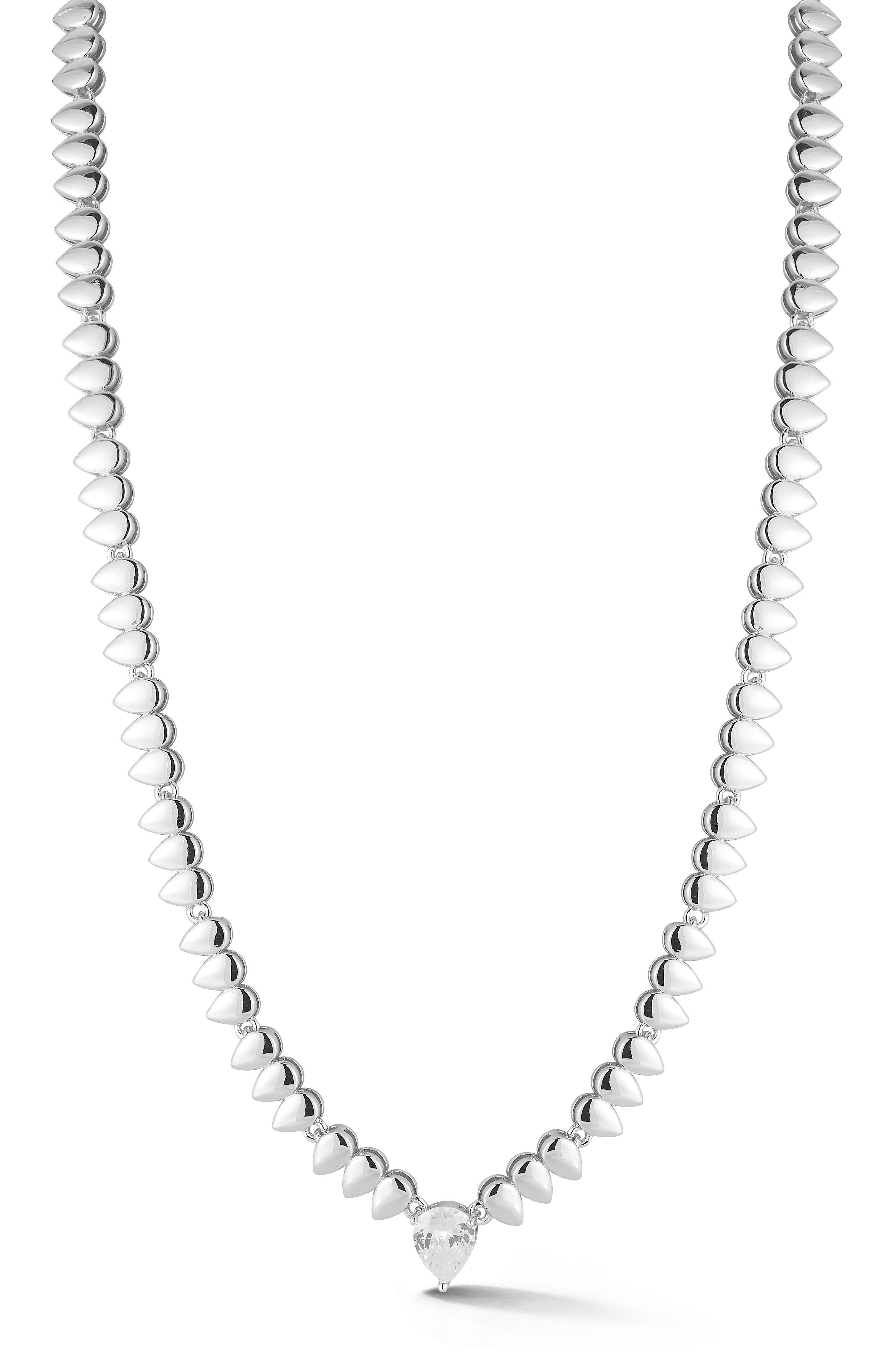 Pear Cubic Zirconia Necklace