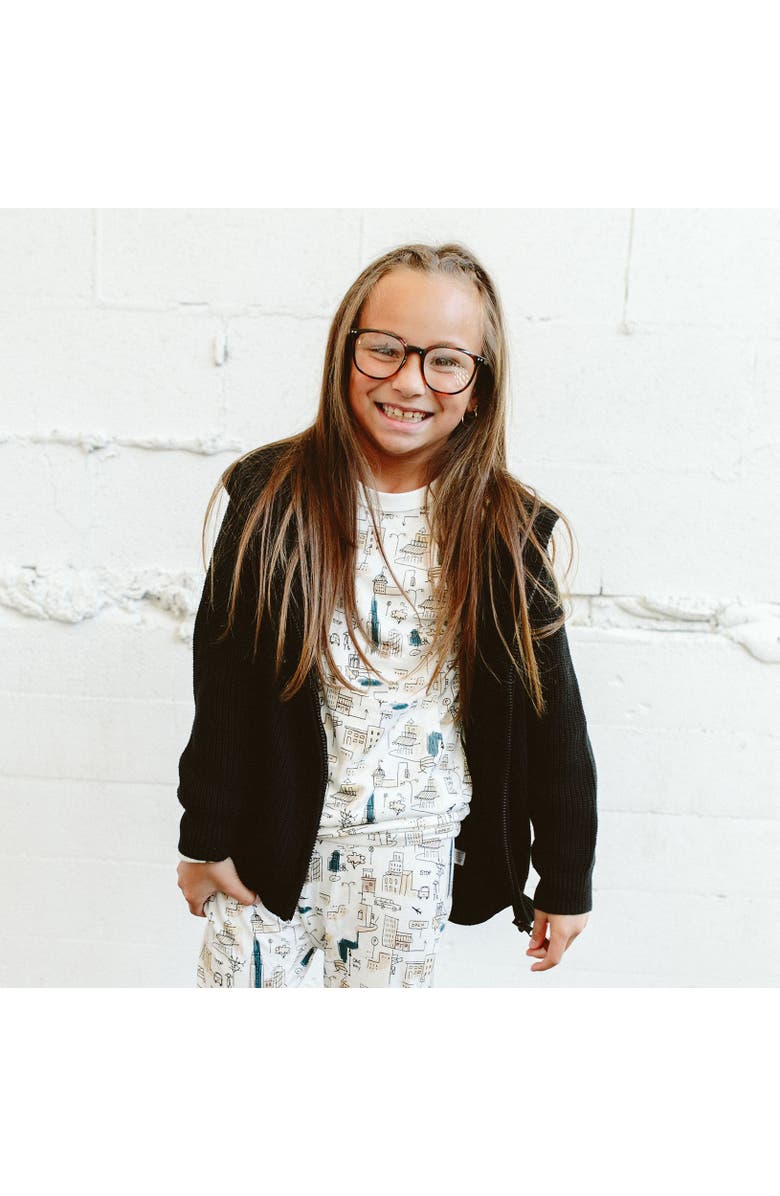 goumikids baby organic cotton knit hoodie, Alternate, color, 