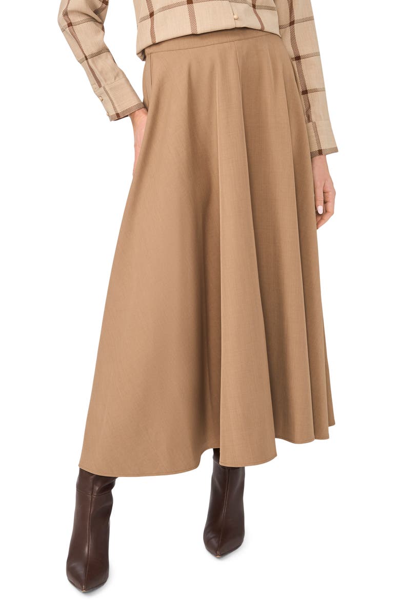 Wide Circular Skirt, Alternate, color, TAUPE