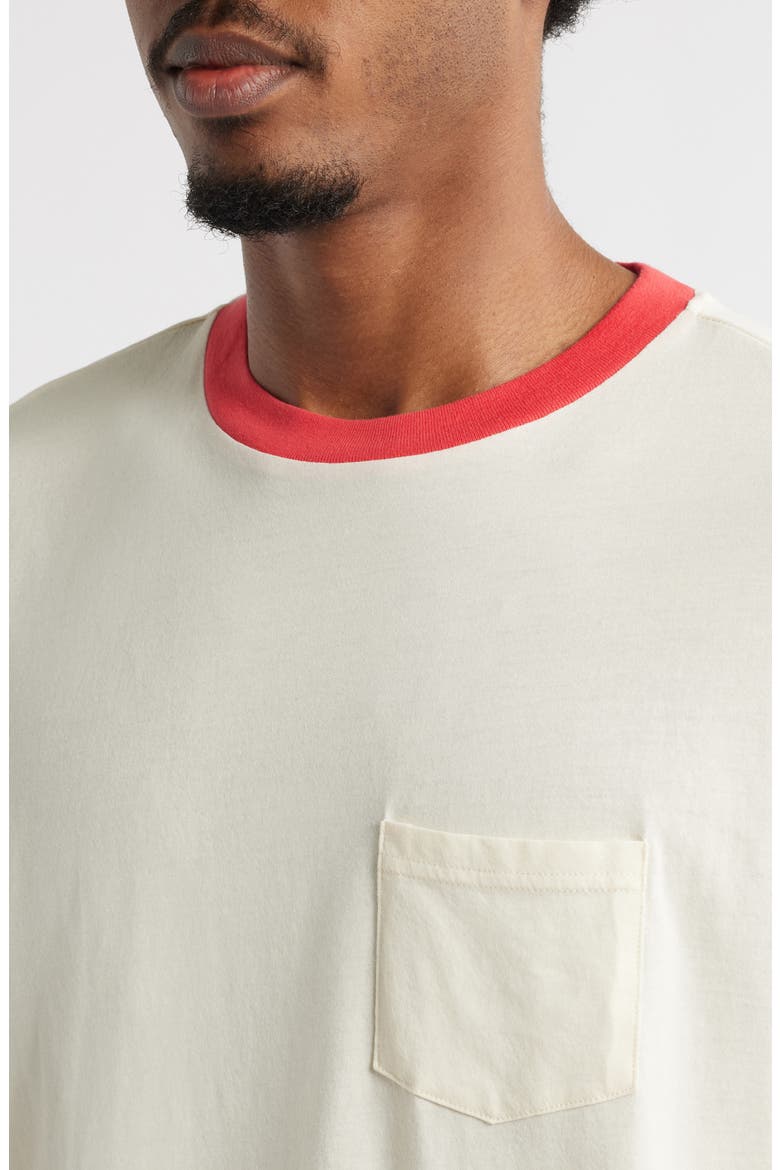 Trophy Long Sleeve Embroidery Ringer T-Shirt, Alternate, color, FIELD WHITE