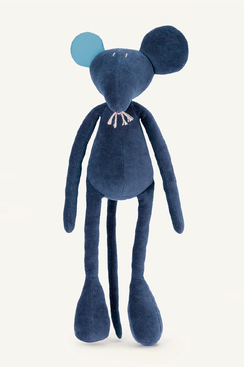 Hector, the mouse rat stuffed animal with sailor shirt, Main, color, Open Blue