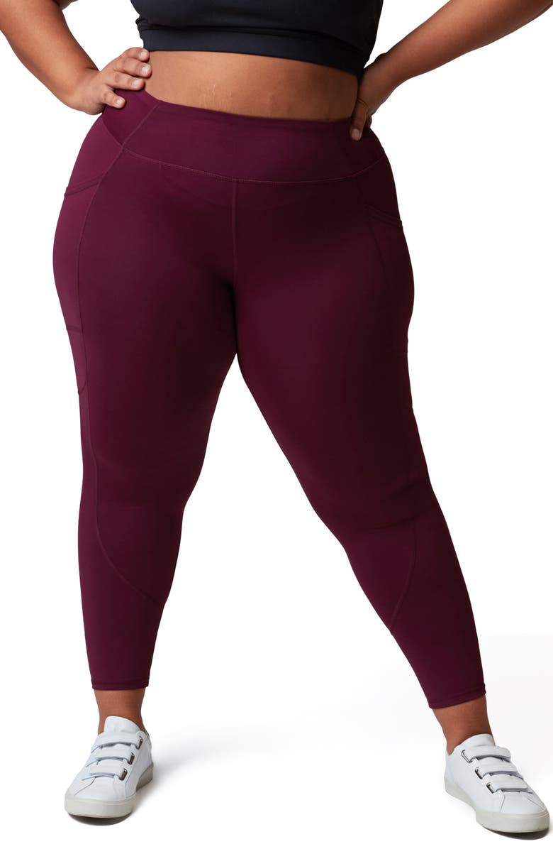 Threads 4 Thought Rita High Waist Pocket 7/8 Leggings, Main, color, 