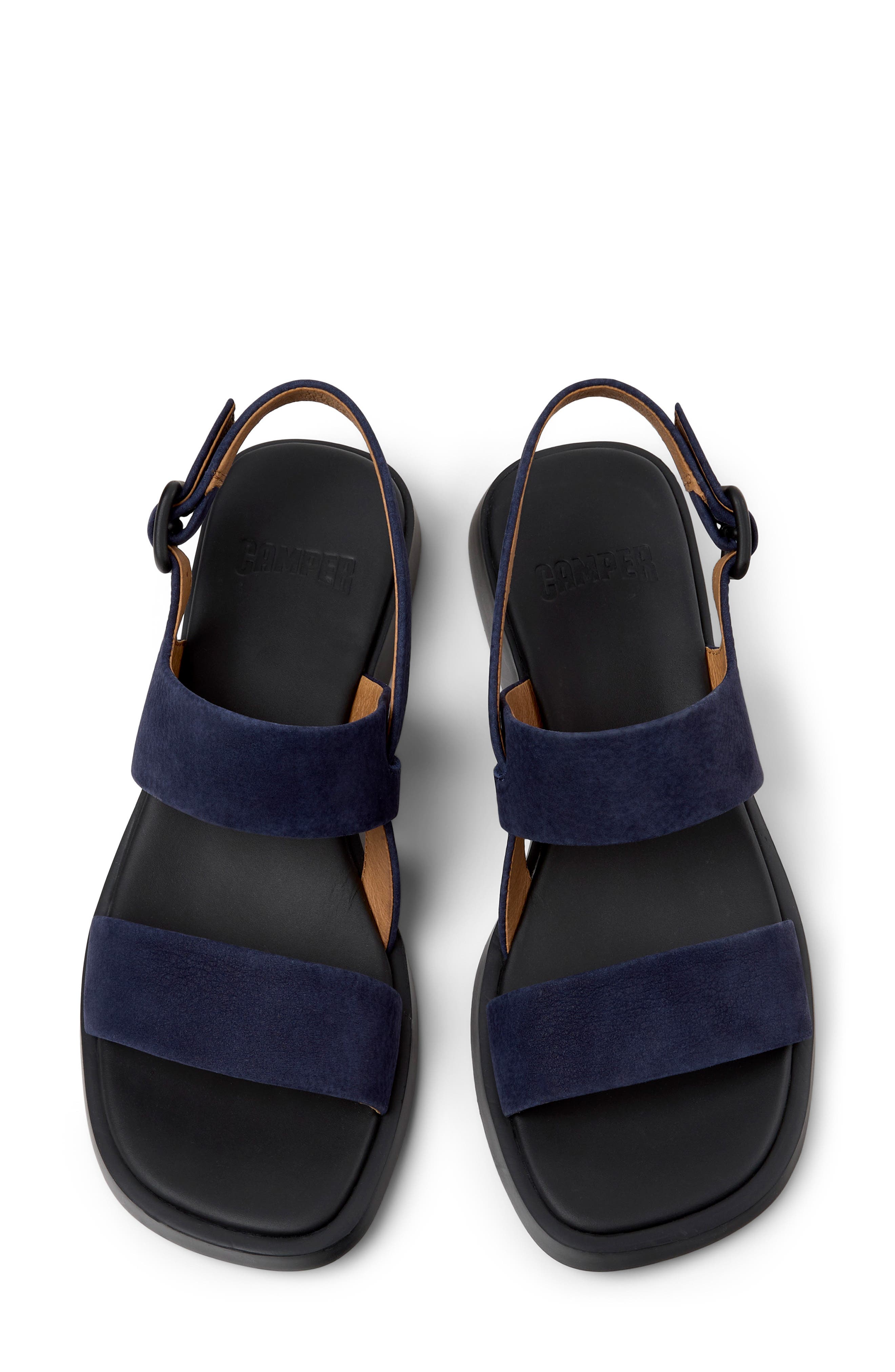 Camper Dana 2-Strap Sandal, Alternate, color, Dark Blue