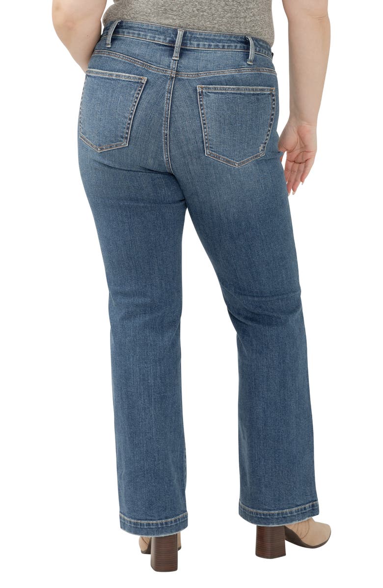 Silver Jeans Co. Avery Curvy Relaxed Straight Leg Trouser Jeans, Alternate, color, Folk