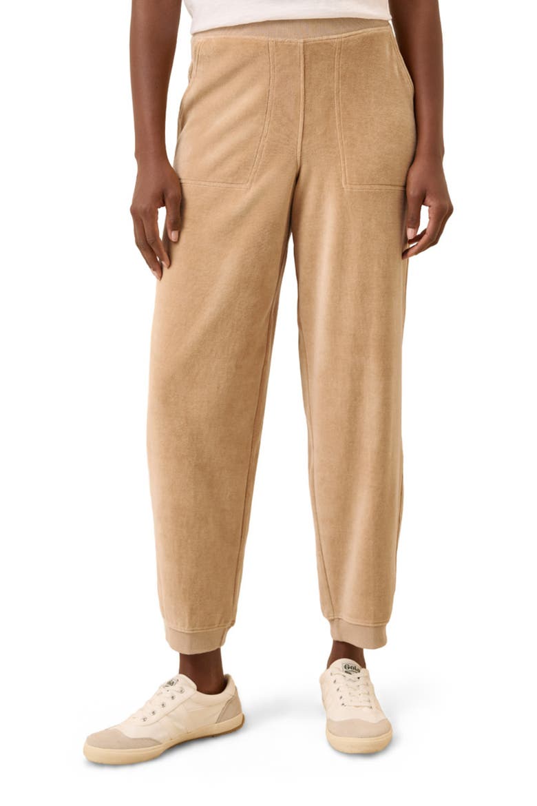Organic Cotton Pure Velour Relaxed Sweatpant, Alternate, color, Sesame