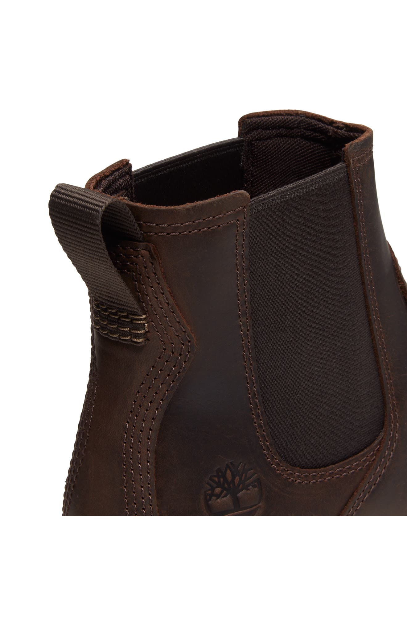Britton Falls Waterproof Chelsea Boot, Alternate, color, DARK BROWN FULL GRAIN