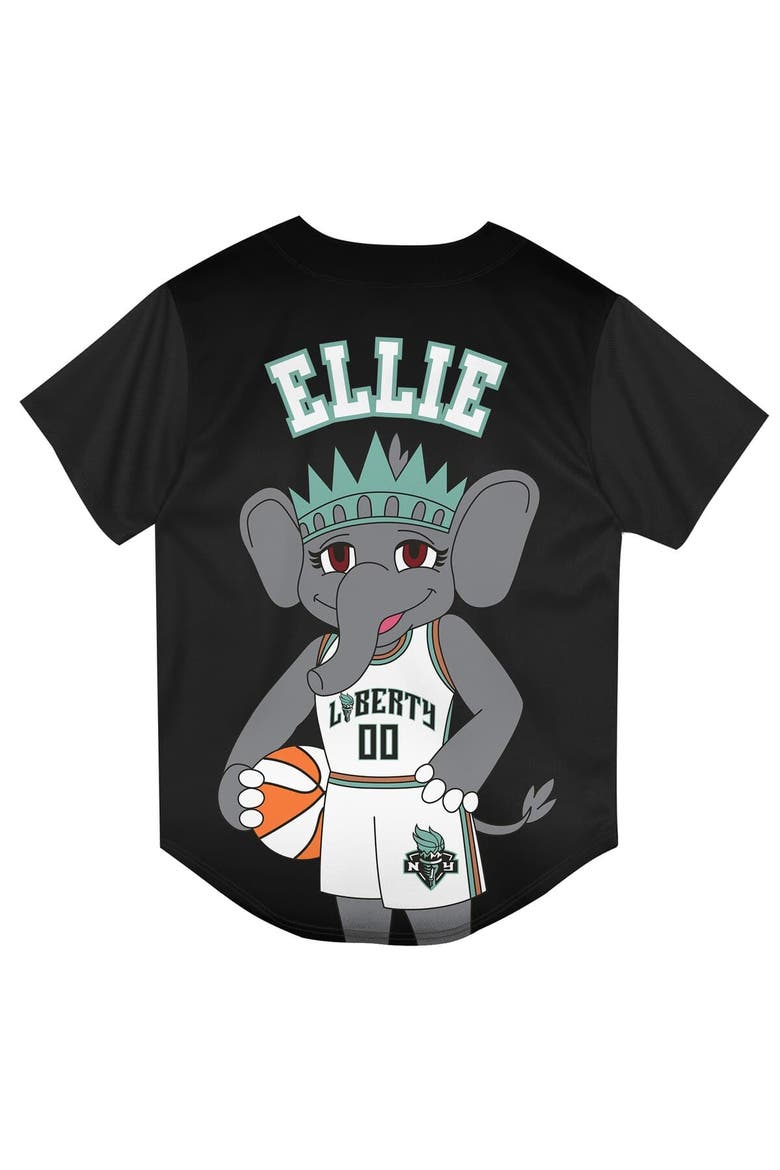Preschool Outerstuff  Black New York Liberty Mascot Friend Mesh Fashion Jersey, Alternate, color, Black