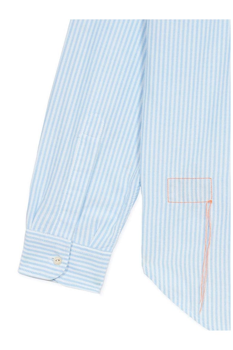 Woven Striped Patch Pocket Shirt, Alternate, color, Light Blue