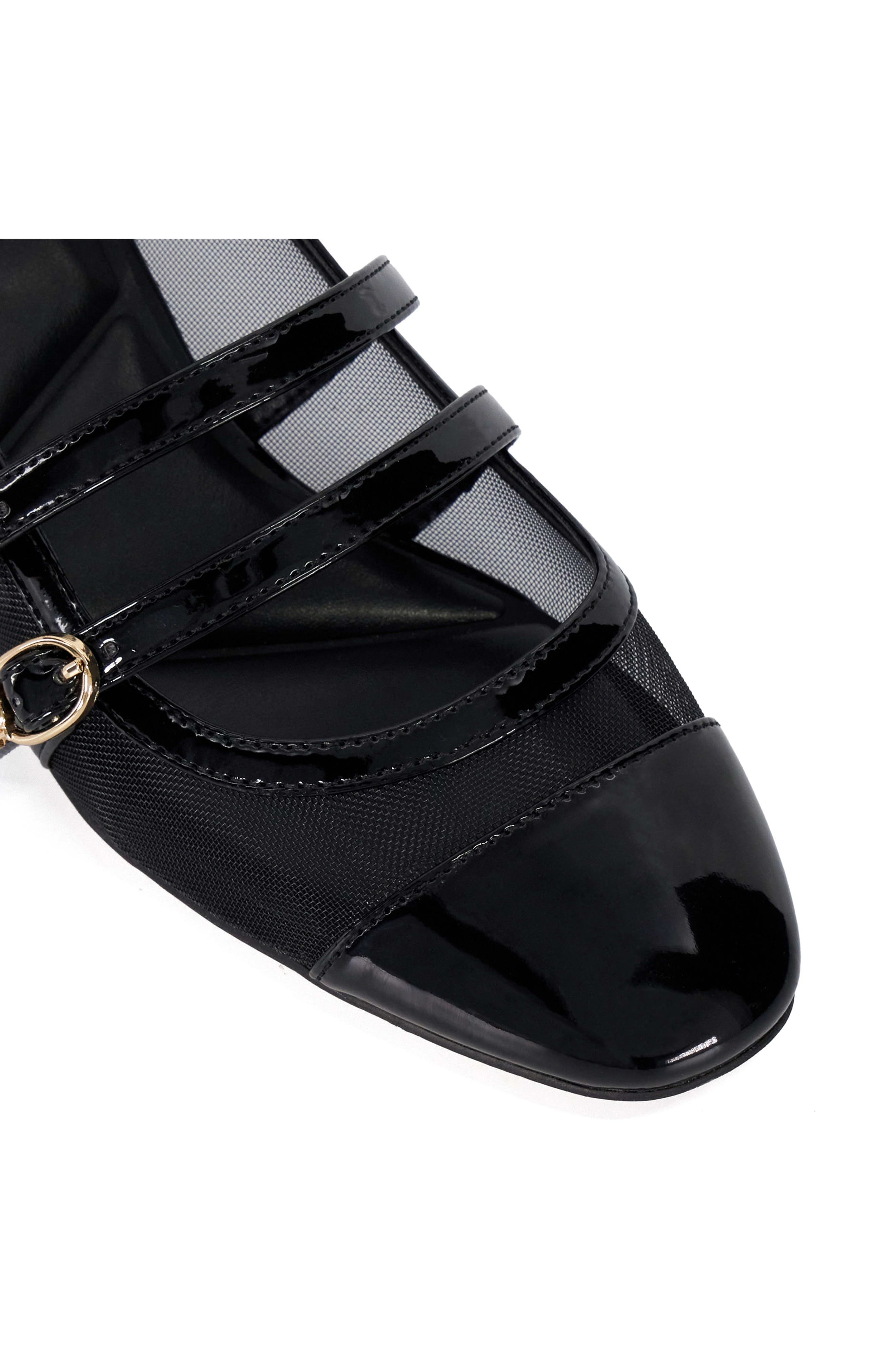 Dune London Appreciate Cap Toe Mary Jane Pump, Alternate, color, Black