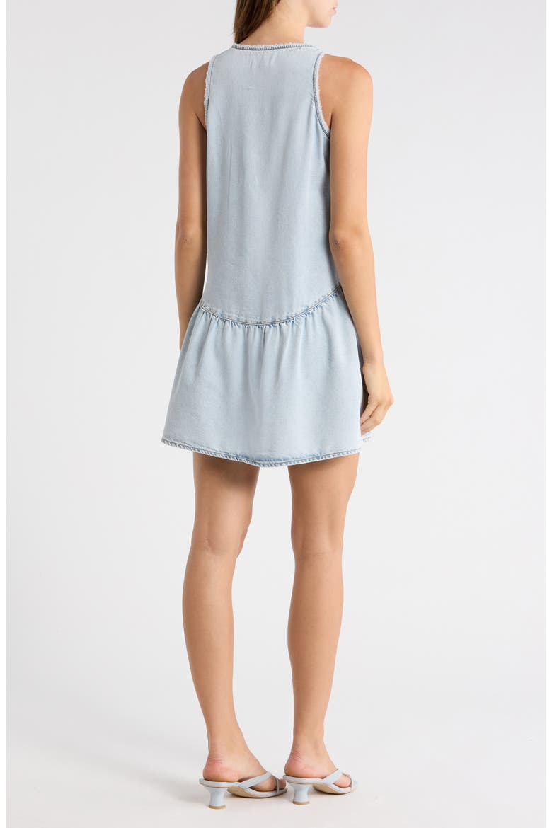 Denim Babydoll Dress, Alternate, color, ATLANTIC