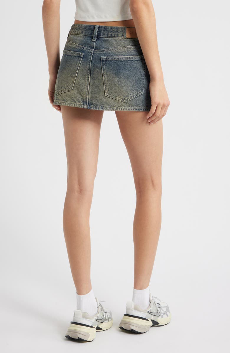 PacSun Malva Micro Miniskirt, Alternate, color, Medium Indigo