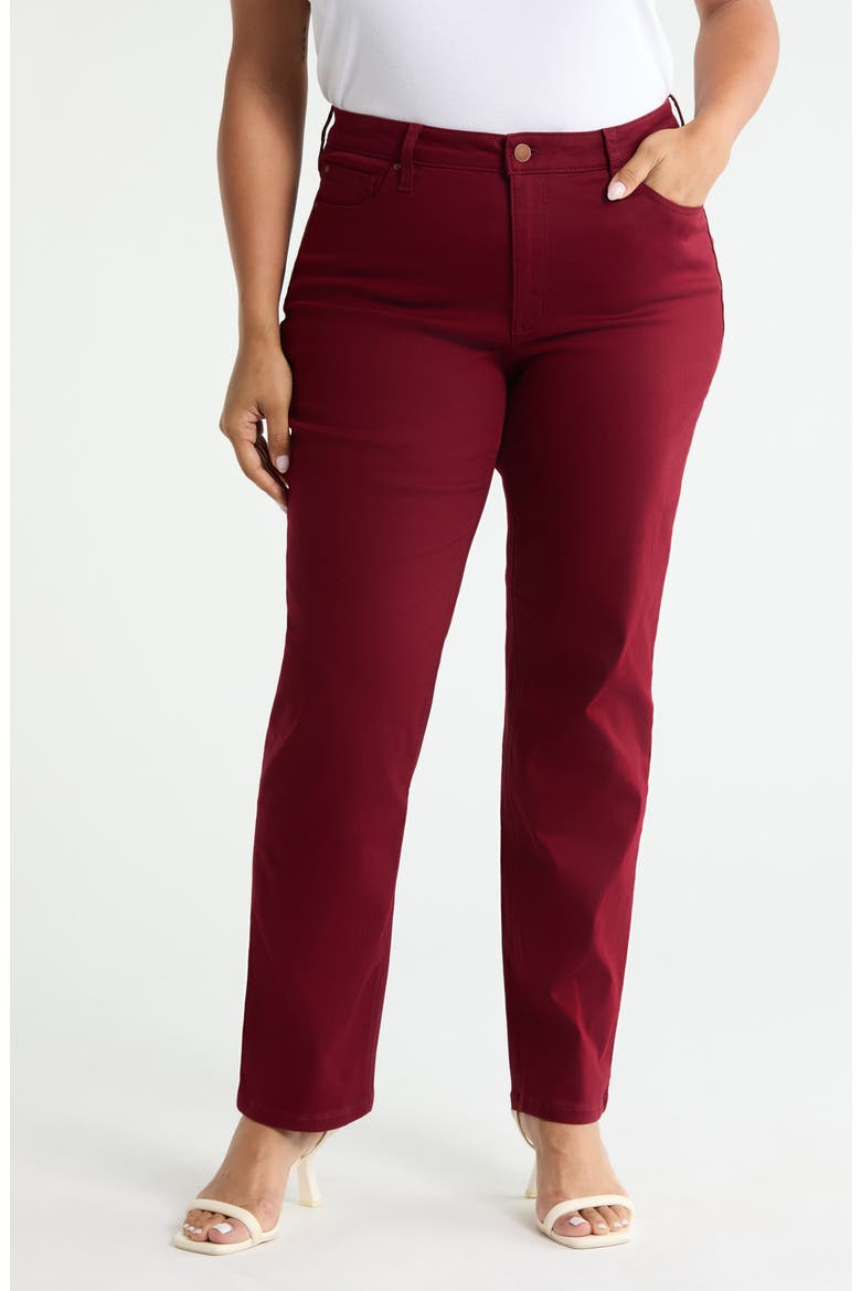 Lexington Straight Leg Jeans, Main, color, CLASSIC WINE