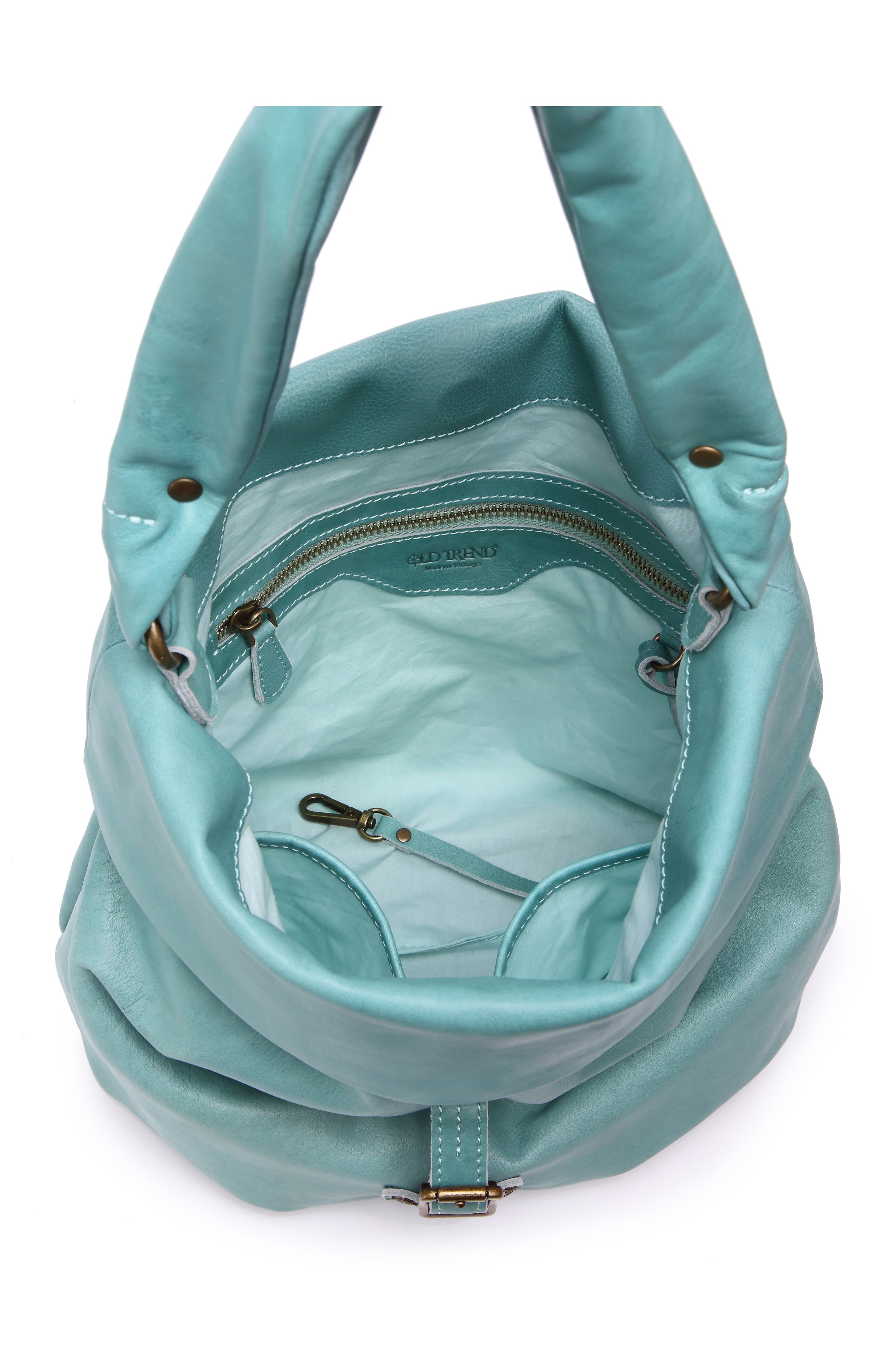 OLD TREND Sweet Lotus Leather Bucket Bag, Alternate, color, 