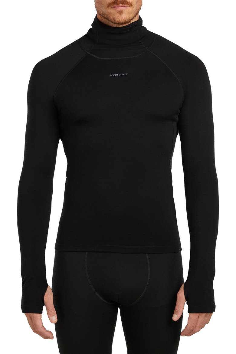 300 Polar MerinoFine Turtleneck Top, Main, color, BLACK