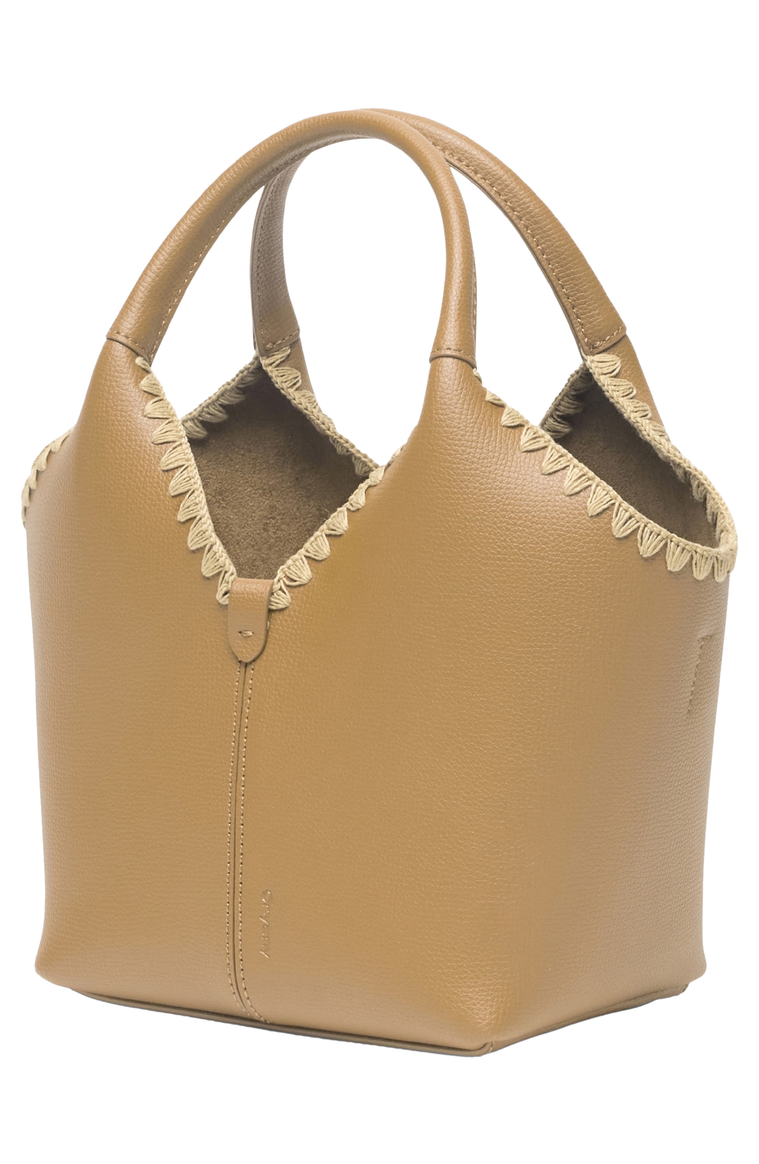 Vanessa Leather Satchel, Alternate, color, BROWN SUGAR
